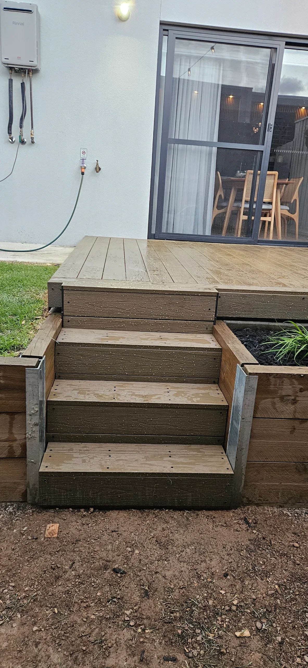 Cranbourne composite decking — framing through to finished boards