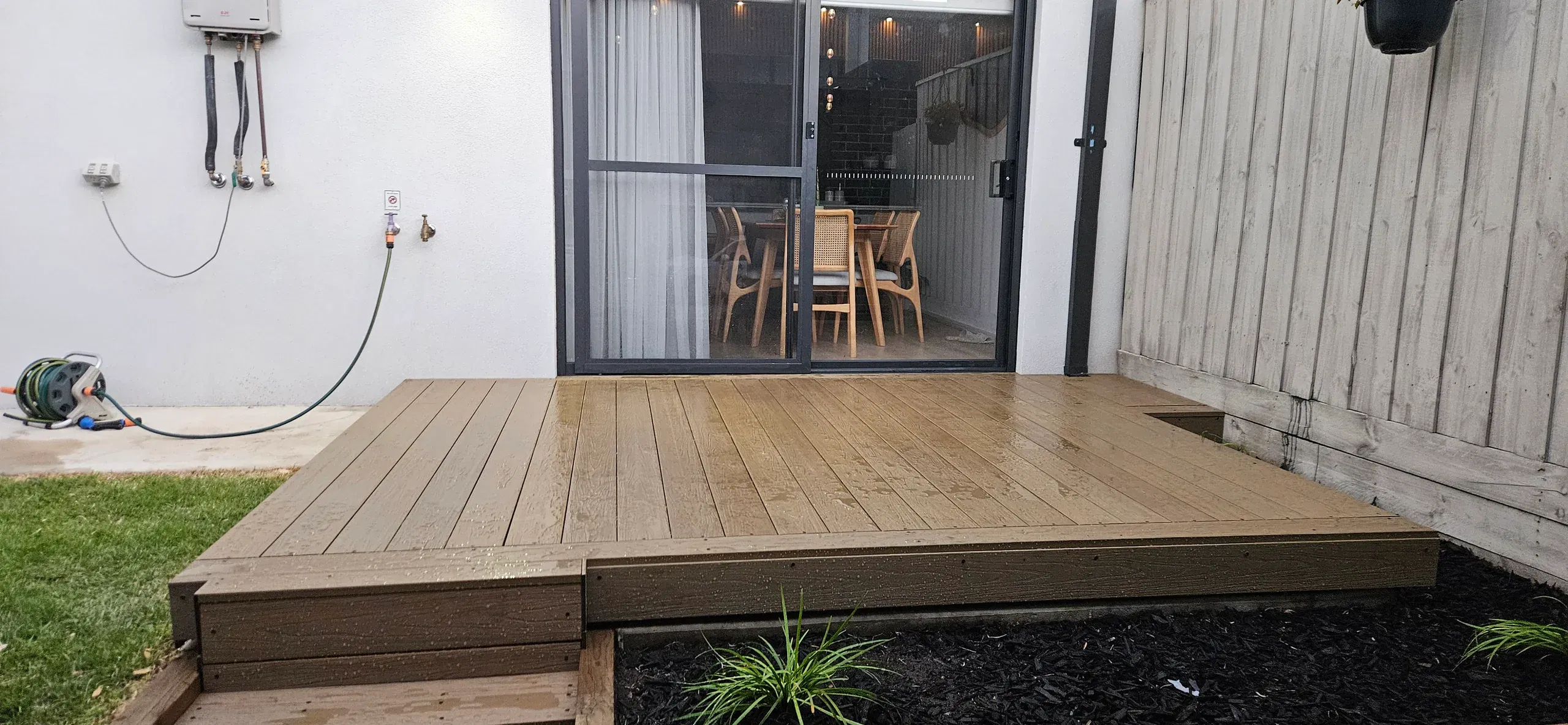 Cranbourne composite decking — framing through to finished boards