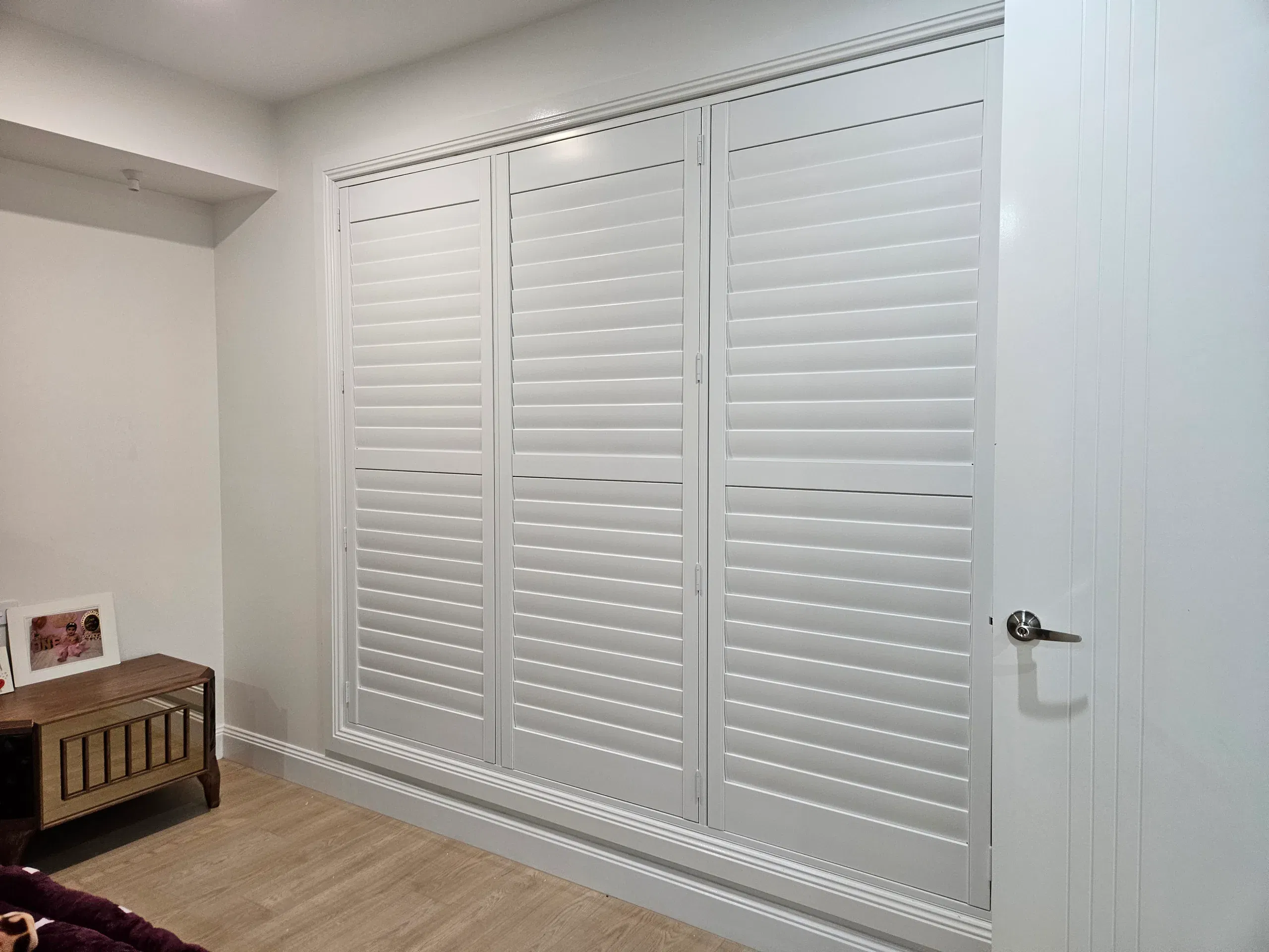 Custom plantation shutters fitted throughout the home