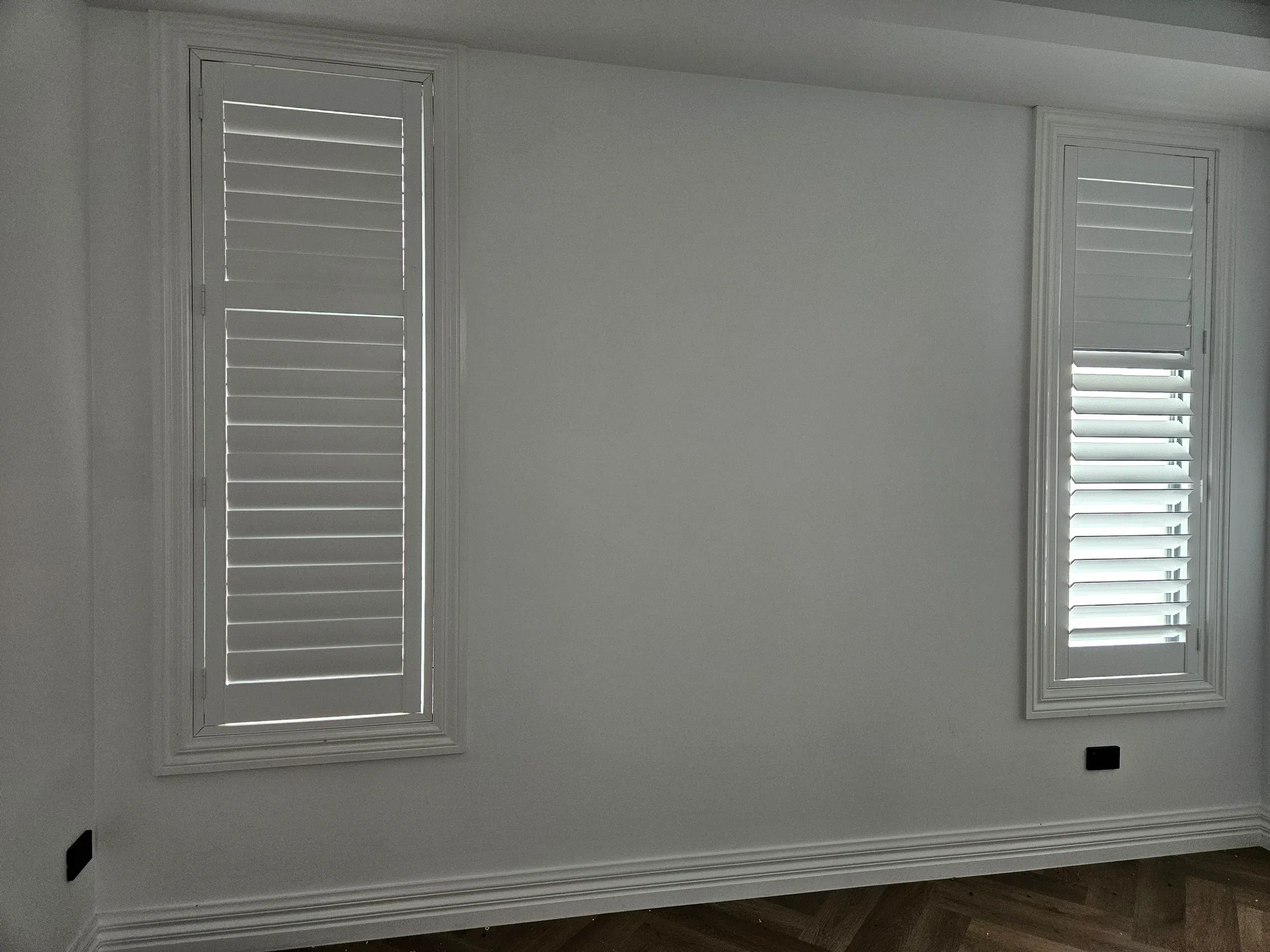 Custom plantation shutters fitted throughout the home