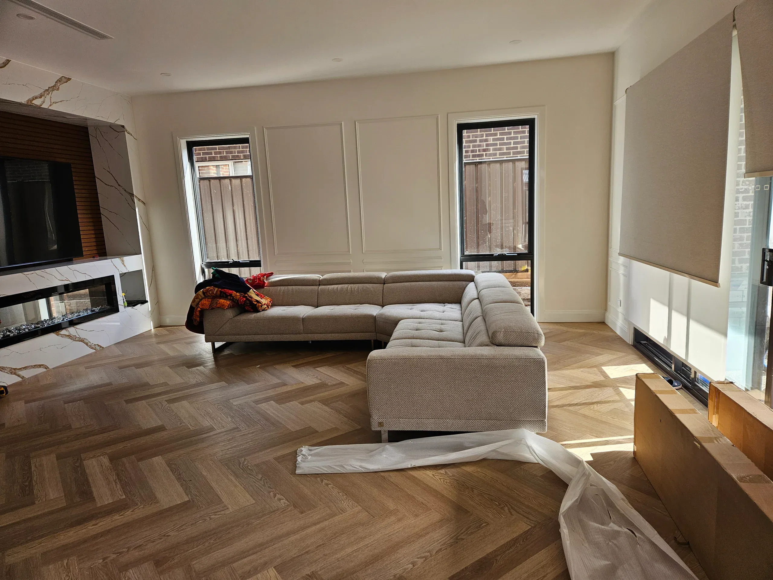 Custom plantation shutters fitted throughout the home