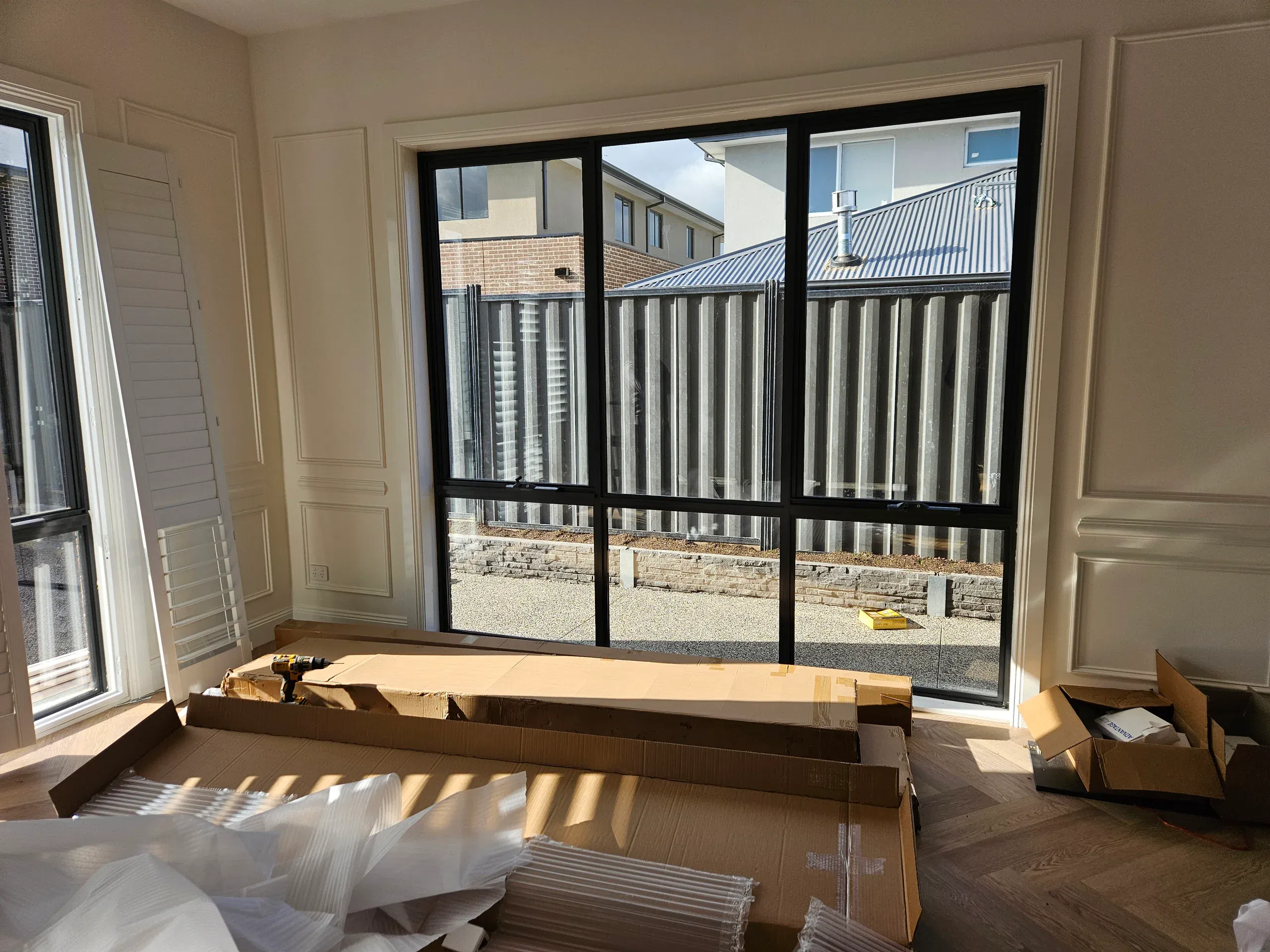 Custom plantation shutters fitted throughout the home