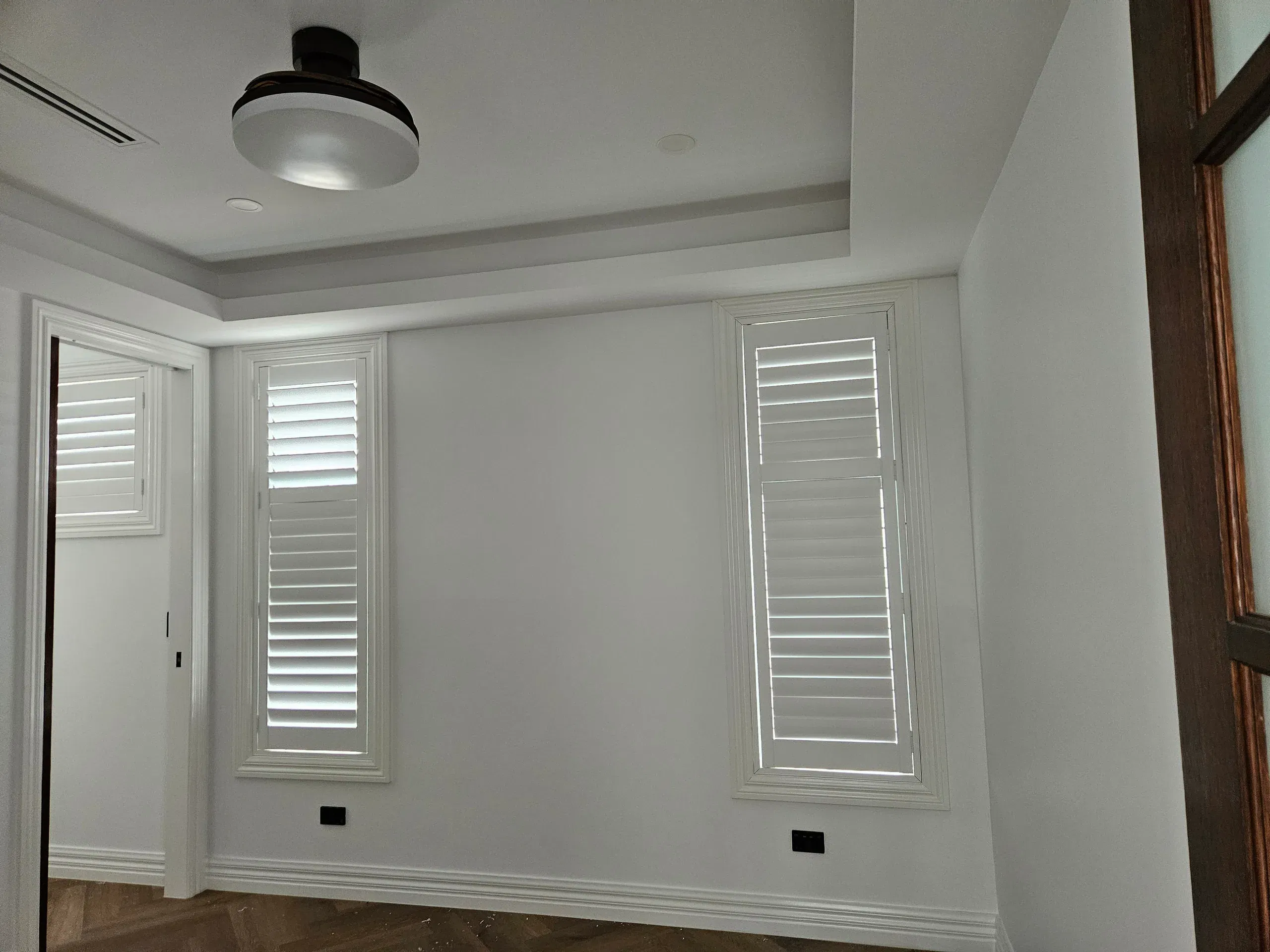 Custom plantation shutters fitted throughout the home