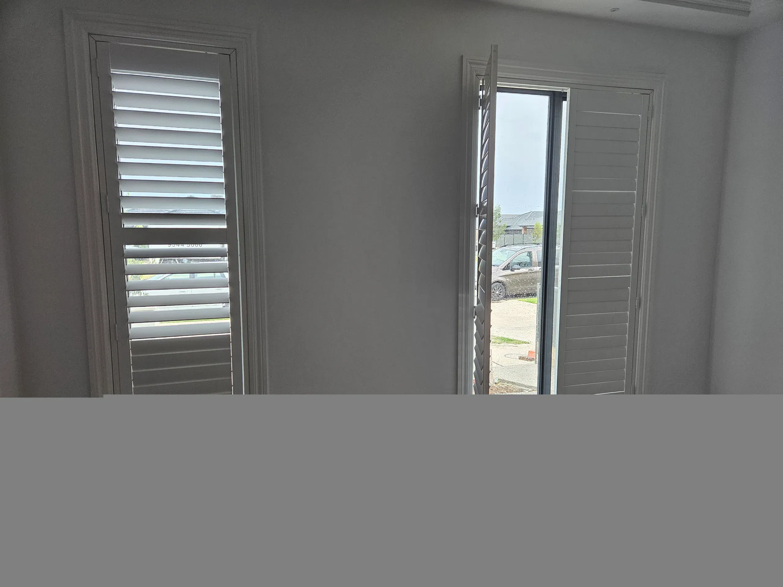 Custom plantation shutters fitted throughout the home
